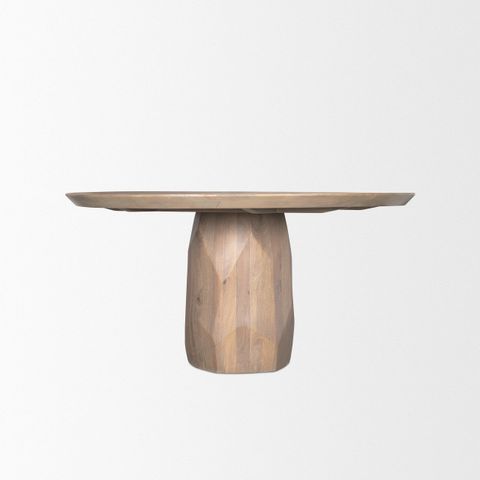 Fitzgerald 60" Light Brown Wood Dining Table - Transitional - Dining ... throughout Understanding the Craftsmanship Behind Your Jennings 60" Light Brown Wood Dining Table